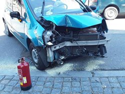 Dopravní nehoda v Třebíči se zraněním