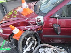 Jeden z řidičů skončil po nehodě v nemocnici