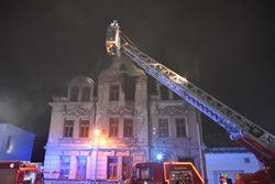Požár obytného domu v Jablonci nad Nisou