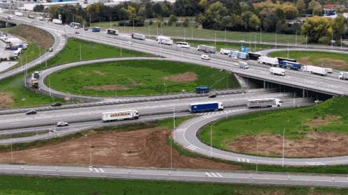 Rekonstrukce křižovatky D1 a D2 v Brně začala, řidiči čekají kolony