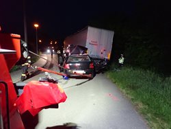 Noční tragická dopravní nehoda na Kroměřížsku