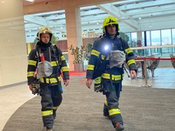 Varovná signalizace požáru - obchodní centrum Šantovka 16.2.2020