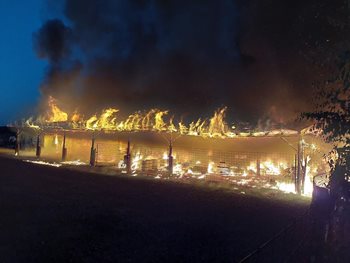 Rozsáhlý požár v Borku způsobil milionové škody