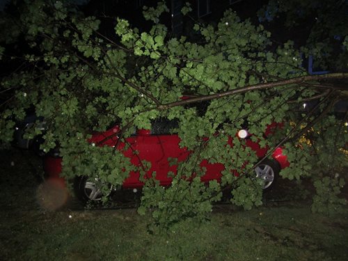 Noční bouřky vážnější škody ve Zlínském kraji nenapáchaly