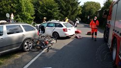 Střet dvou vozidel na Chrudimsku