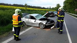 Řidič dopravní nehody na Svitavsku byl lehce zraněn