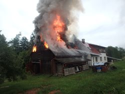 Požár stodoly