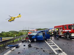 Vážná dopravní nehoda na novém obchvatu Slaného