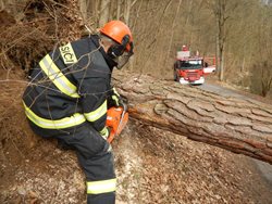 Hasiči v Jihočeském kraji během noci vyjeli k více než dvěma stovkám zásahů