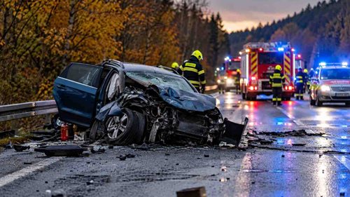 Tragická nehoda uzavřela silnici I/13. Řidič osobního auta nepřežil