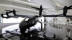 Létající taxíky připravené ke vzletu na Dubai Airshow