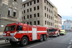 Požár domu v Ústí nad Labem