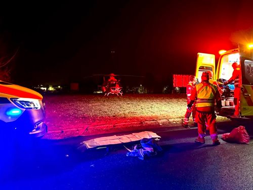 Záchranáři bojovali o život cyklisty