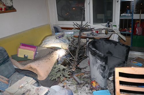 Na Štědrý den  hořely hlavně vánoční stromečky