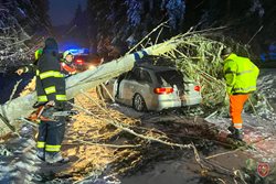 V souvislosti se silným větrem vyjížděli hasiči k více než 300 případům