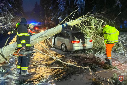 V souvislosti se silným větrem vyjížděli hasiči k více než 300 případům