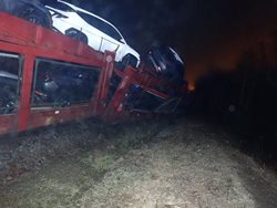 Srážka nákladních vlaků v Otrokovicích