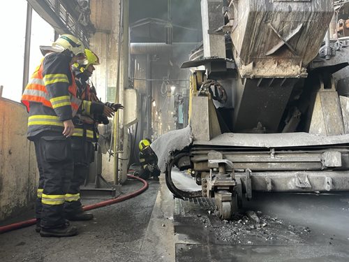 Požár ve slévárně způsobil škodu přes 1,5 milionu korun