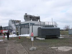 Požár zařízení na recyklaci plastů v Chomutově Hořela výzkumná stanice . 