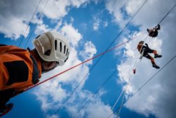 Hasiči nacvičovali zásah na elektrickém vedení