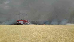 Požár na devíti hektarech pole zaměstnal hasiče na Brněnsku