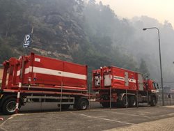 Odřad HZS Jihomoravského kraje k hašení lesního požáru