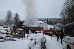 Požár stodoly v Neratově