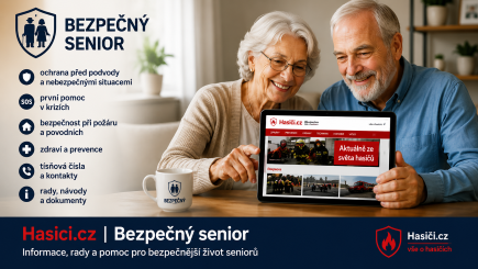 Informovaný senior je bezpečnější senior. Hasici.cz představuje novou komunitu pro ochranu starší generace