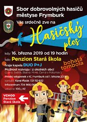Hasiči městyse Frymburk pořádájí a zvou
