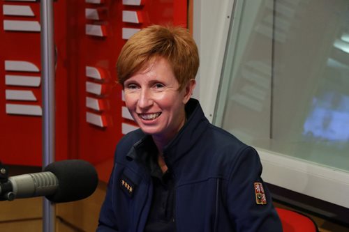 Hasička roku Eva Biedermannová na vlnách Radiožurnálu VIDEO