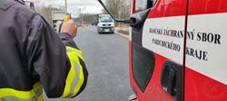 K poškozené radiosondě do Kojic vyjížděly dvě profesionální jednotky hasičů