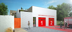 Zahájení stavby nové zbrojnice pro dobrovolné hasiče z Ostravy - Pustkovce