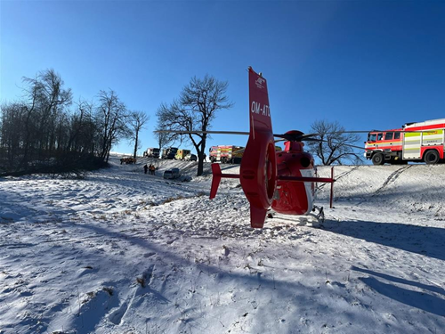 Dopravní nehoda na Bruntálsku vyžádala vyproštění řidiče 