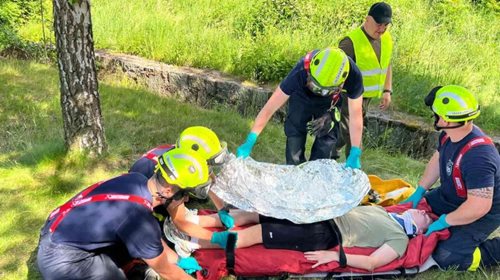 Tři dny náročných zásahů. Čeští a polští hasiči společně trénovali záchranu životů