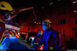 Výbuch s požárem v bytu v Ostravě-Hrabůvce