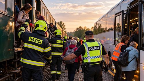 Dvě vážné nehody během jediné cesty. Pak přišlo poděkování hasičům a policistům