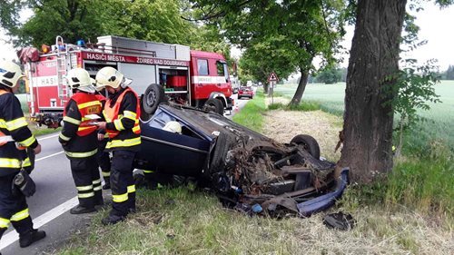 Havárie osobního vozidla na Havlíčkobrodsku si vyžádala zranění