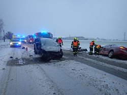 Pondělní tragická nehoda u Hulína