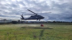 Odborná příprava s vrtulníkem Black Hawk