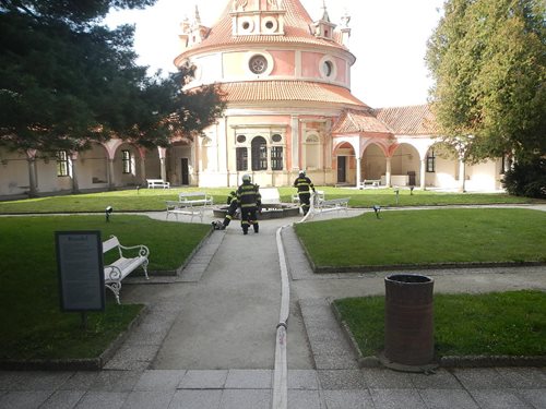 Prověřovací cvičení na jindřichohradeckém Rondelu
