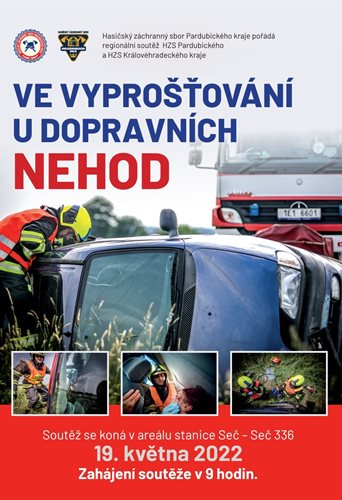 Regionální soutěž ve vyprošťování u dopravních nehod v Seči u Chrudimi