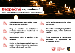 HASIČI RADÍ: Nenechávejte svíčky bez dozoru