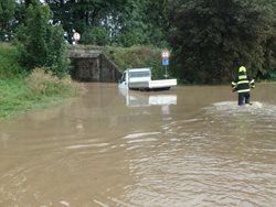 Následky silného lokálního deště na Náchodsku
