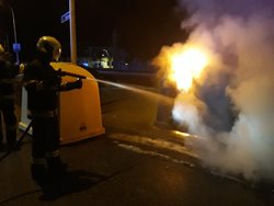 Požár kontejneru v Táboře způsobil škodu za 15 tisíc