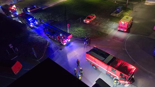 Požár kanceláře ohrozil zdraví dvou osob