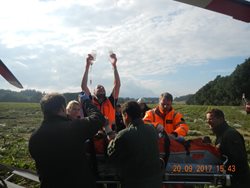 Další převrácený zemědělský stroj v Jihočeském kraji 