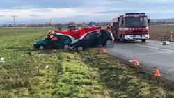 Tragická dopravní nehoda u Kostelce na Hané.VIDEO/FOTOGALERIE