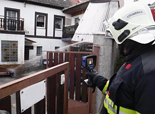 Požár propanbutanové lahve v Žitenicích - Pohořanech