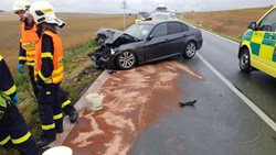 Dopravní nehoda si vyžádala šest zraněných osob