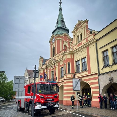 Fiktivní požár na radnici: Hasiči obstáli na výbornou